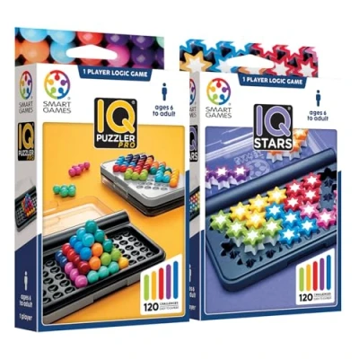 Image de Smart Games IQ Puzzler Pro + Stars Jeu De Societe Enfant 6 Ans Puzzle Jeux Société pour Enfants Voyage