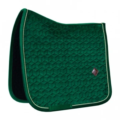 Image de Kentucky Tapis de Selle Velvet Dressage Vert Foncé Cob