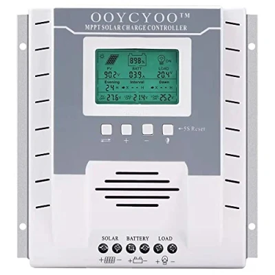 Image de Contrôleur de charge solaire MPPT 60A DC 12V 24V Régulateur batterie automatique PV 100 V Entrée pour batteries au lithium, scellées, gel et inondées
