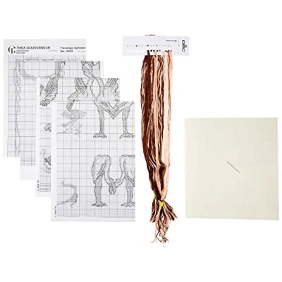 Image de Thea Gouverneur Kit de point croix, Multicolore, 28x28cm