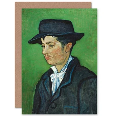 Image de Artery8 Vincent Van Gogh Portrait Of Armand Roulin Fine Art Greeting Card Plus Envelope Blank Inside