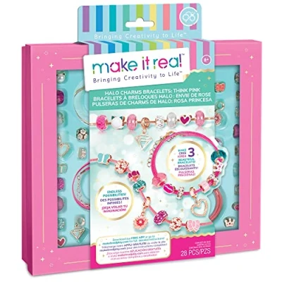 Image de Make It Real 1722 Jewellery Making Sets for Children, Multi Coloured