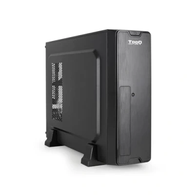 Image de TOOQ TQC 3007U3C Boîtier Slim Micro ATX/Mini ITX, Lecteur de Cartes SD/TF, Alimentation ATX/SFX 500W Incluse, Noir