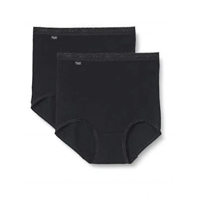 Image de Sloggi Femme Basic+ Maxi 2p Slip, Noir, 50 EU