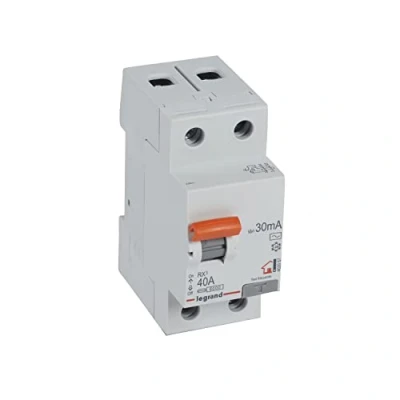 Image de Legrand 402057E, interrupteur différentiel, 2P 40 A, sensibilité de 30 mA, classe AC, RX3