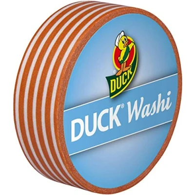Image de Ruban adhésif Duck tape, Rayures Orange, 1
