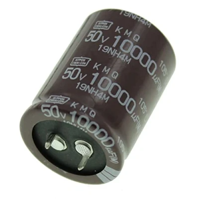 Image de Condensateur Elko radial 10000µF 50V électrolytique Snap In jusqu&#039;à 105C 10000uF Electrolytic Capacitor from United Chemi Con