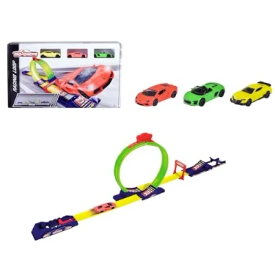 Image de Majorette Racing Loop Piste de Lancement Lanceur Voitures Looping et Saut 3 Véhicules Inclus Dès Ans 212051027