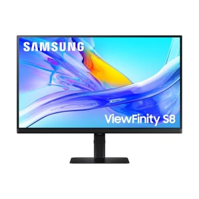 Image de Samsung Écran PC ViewFinity S80UD 27&#039;&#039;, 60Hz Dalle IPS, UHD 4K , 5ms, Inclinable, Réglable en hauteur, Orientable, Pivotable, Auto source switch +, KVM Switch, USB C, HDMI, Display Port, USB, LAN