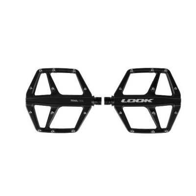 Image de LOOK Cycle Pédale de Vélo Trail Roc Plate Résistante et Durable Aluminium Forgé Picots Métalliques Adhérence Maximale Bague Anti Poussière VTT Haute Performance