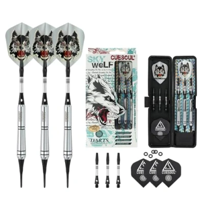 Image de CUESOUL New Soft Tip Darts 3 Complete 16 Gram Barrels F2205