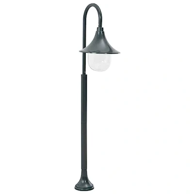 Image de vidaXL Lampadaire Jardin E27 120 cm Aluminium Vert Foncé Éclairage Lamp Chemin