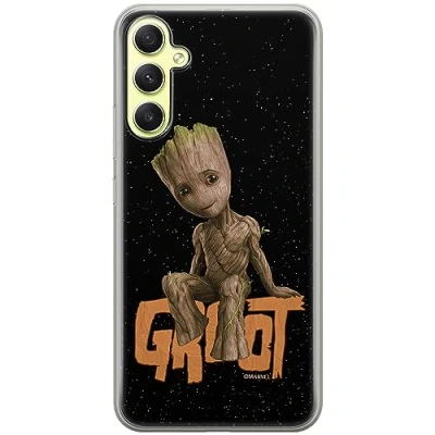 Image de ERT GROUP Coque de téléphone Portable pour Samsung A34 5G Original et sous Licence Officielle Marvel Motif Groot 005 Parfaitement adapté à la Forme du Portable, en TPU