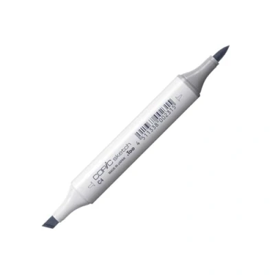 Image de COPIC Sketch C 4, Cool Gray No. Twin Marker avec une pointe moyenne et pinceau
