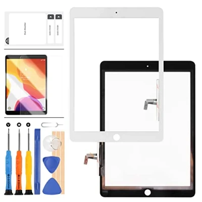 Image de LADYSON Kit de remplacement d&#039;écran tactile pour iPad Air 1 1ère génération A1474 A1475 A1476 avec film protection + outils (blanc)