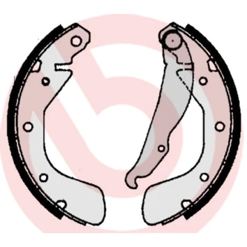 Image de BREMBO S 59 511 Mâchoires De frein 200 28 avec levier à main OPEL: Corsa B 3/5 portes, Tigra Twintop, Coupe, VAUXHALL: Astra Mk3 CC oscaro