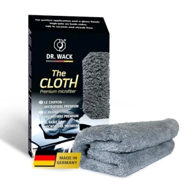 Image de Dr. Wack The Cloth Chiffon en Microfibres 40 x cm de Nettoyage Ultra Doux &amp; Absorbant pour Voiture Polissage 100% sans Peluches Anti Rayures Entretien Premium