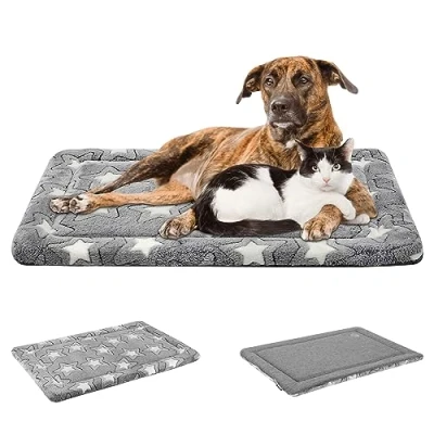 Image de EMPSIGN Panier Chien Réversible (Frais et Chaud), Coussin Grand Taille (137x84x2,8cm), Tapis Lavable, Matelas Lit Mousse Haute Densité