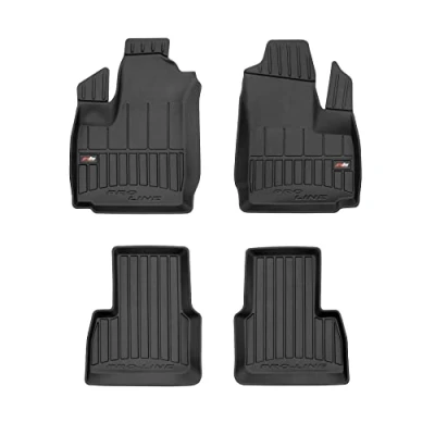 Image de tapis de voiture ProLine 3D compatible avec Fiat Doblo I 2000 2010 sur mesure en caoutchouc Set qualité Matériau TPE durable Bordures plus élevées