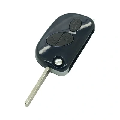 Image de BROVACS Coque de clé rechange compatible avec Maserati, 3 boutons, entrée sans clé, télécommande à rabat PG926