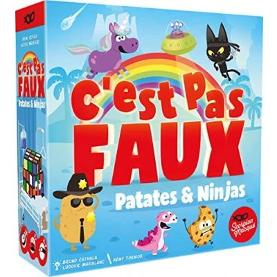 Image de Scorpion masqué C&#039;est pas faux : Patates &amp; Ninjas Jeu de société À partir 7 ans 3 à joueurs 15 minutes