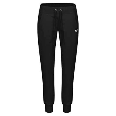 Image de Erima Femme Casual Basics Pantalon Sweat Élastiqué, Noir, 36 EU