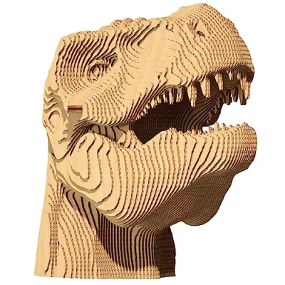 Image de Découvrez Les Merveilles du Puzzle 3D CARTONIC T Rex en Carton Le se transforme Une Figure Relief