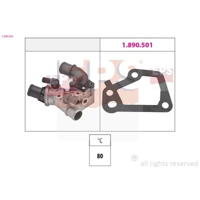 Image de EPS 1.880.095 Thermostat d&#039;eau 80 Made in Italy OE Equivalent avec raccord fileté pour le capteur de température FIAT: Palio I Weekend