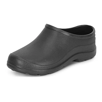 Image de Ladeheid Sabots de Jardin Légers pour Femmes et Hommes en EVA Confortables Pantoufles LADW001 (Graphite 9490, 41 EU)