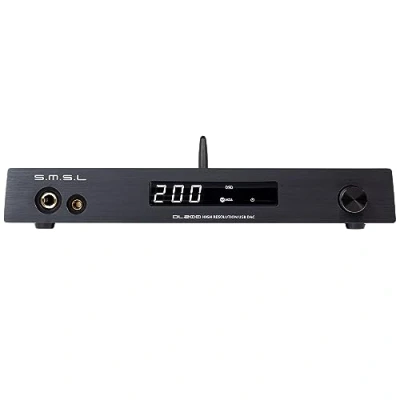 Image de S.M.S.L DL200 Audio Headphone Amplifier ES9039Q2M Chip High End MQA XMOS PCM768kHz/32bit DSD512 USB/Optical/Coaxial/Bluetooth Input THD+N 0.00006% with Remote Control