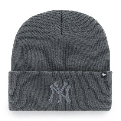 Image de &#039;47 MLB NEW YORK Yankees Haymaker CUFF Unisex Bonnet, Taille: One Size, Charcoal