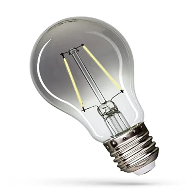 Image de Spectrum Ampoule LED à filament Forme poire A60 2,5 W = 16 E27 Verre fumé transparent 4000 K 270