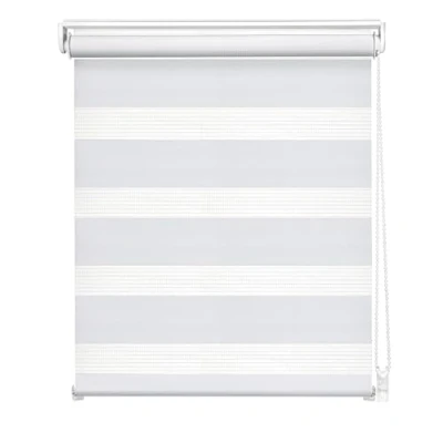 Image de Easydeco Mini Store enrouleur jour et nuit avec option Easyfix sans perçage Blanc 62 x 190 cm