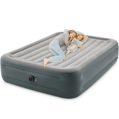 Image de Intex Queen Essential Rest 64126ND Matelas Gonflable Fiber Tech RP 152 x 203 46 cm