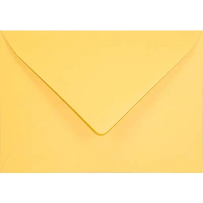 Image de Netuno 100 enveloppes jaune soleil B6 125x175 mm 120g Keaykolour Indian Yellow écologiques en papier recyclé colorées recyclées pour cartes de vœux mariage anniversaires Noël