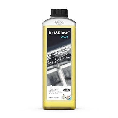 Image de UNOX DET&amp;Rinse PLUS Nettoyant de rinçage concentré pour fours MIND.Maps™ et ONE. 10 bouteilles 1 litre l&#039;une