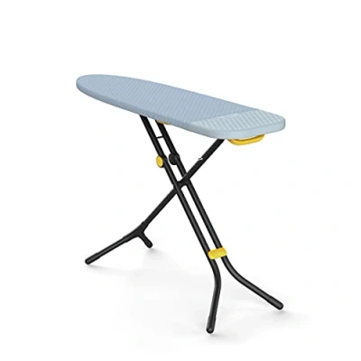 Image de Joseph Glide Table de Repassage avec Pieds Compacts et Support Intégré pour Fer à Vapeur Standard, Gris / Jaune
