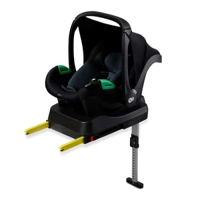 Image de Kinderkraft MINK PRO i Size + FX, Siège Auto, Multifonction, de 0 à 13 kg, Groupe 0+, 40 75 cm, RWF, ISOFIX, base FX incluse, Système Voyage, 3.5kg, Noir