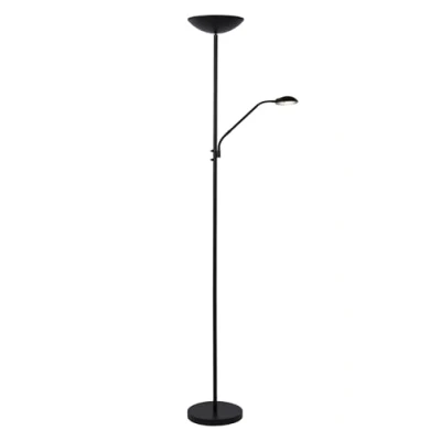 Image de Lucide ZENITH Lampadaire Ø 24,5 cm LED Dim. 1x20W 3000K Noir