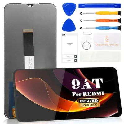 Image de Écran tactile de remplacement pour Xiaomi Redmi 9AT LCD Diaplay (sans cadre, noir)