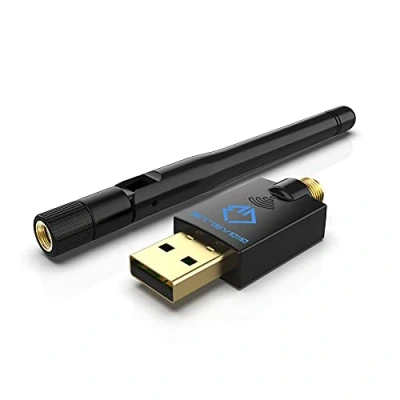 Image de GigaBlue Ultra 600Mbps W LAN 2.4 &amp; 5 GHz USB 2.0 WiFi Dual Band Adapter 5GHz+2.4GHz 1x 5dBi High Speed 802.11ac Wireless Netzwerk Empfänger für Windows/Mac OS/Linux