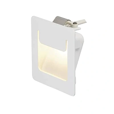 Image de SLV 151950 Éclairage Mural et plafonnier d&#039;intérieur, Spot à LED, Lampe, Applique encastrée, projecteur Plafond/ 3000K 3,16W 180lm, Aluminium, 3.6 W, DOWNUNDER Pur 80 Blanc
