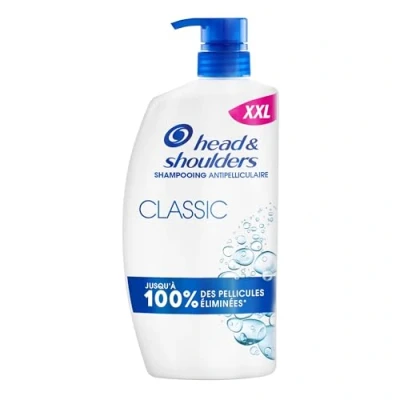 Image de Head &amp; Shoulders Classic Shampoing Antipelliculaire Avec Pompe 1000ml. Usage Quotidien. Jusqu&#039;à 100% des Pellicules Éliminées, Cliniquement Prouvé.