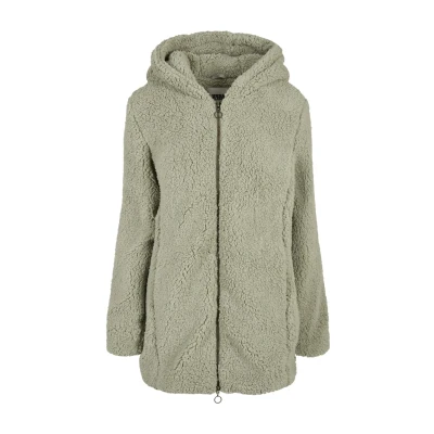Image de Urban Classics Ladies Sherpa Jacket Manteau d&#039;hiver, Femme, Taille: 4XL, Softsalvia