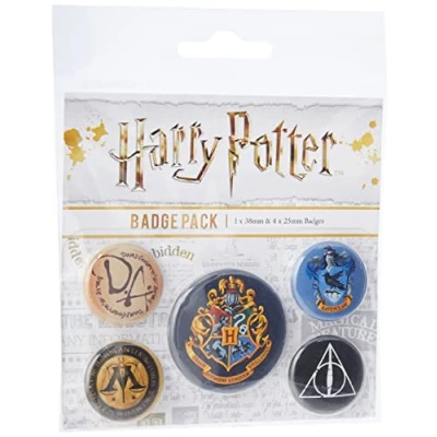 Image de Pyramid International BP80485 Harry Potter Badges de Poudlard Multicolore, 10 x 12,5 1,3 cm