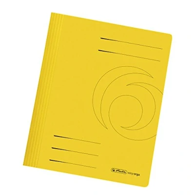 Image de Herlitz facile Orga Schnellhefter Karton Jaune Format A4 (Contenance 25 lingettes)