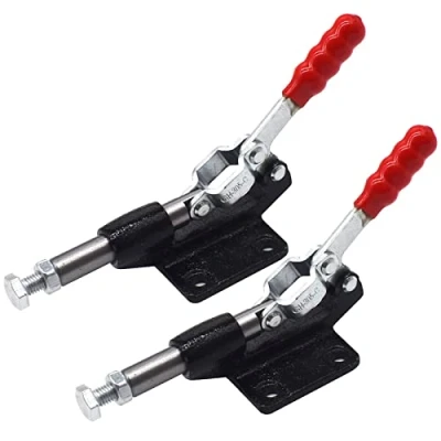 Image de Pinces à Bascule,Guador 2 Pièces Maintien Push Pull Action Outil À Main Bascule Dégagement Rapide Pince Manuelle Loquet Levier Horizontal Serrage Barre de (227kgf)