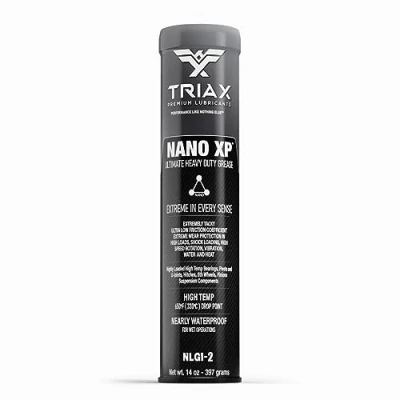 Image de Graisse TRIAX Nano XP Ultra Heavy Duty, Synthétique avec Fullerene, Point de Goutte 330C, Charge Extrême EP; pour : Roulements Roues Haute Temp., Châssis/Sellette Camion, Marine (1 x 400 g)