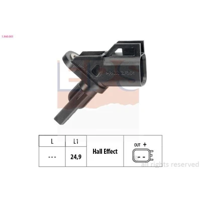 Image de EPS 1.960.001 Capteur ABS Made in Italy OE Equivalent FORD: Focus 2, KUGA MONDEO 3, VOLVO: XC60 I, MAZDA: 5, 3 5 portes