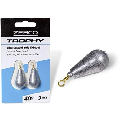 Image de Zebco Trophy Plomb Poire avec Émerillon Maat : 7g (3 pcs)